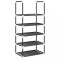 Suport pantofi 5 niveluri, negru, 44x28x94 cm, tesatura netesa