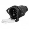 Priza Remorca 7 Pini Tip S 24V Plastic, Universala, Conector Tata, Montaj Usor, Protectie Intemperii, Negru