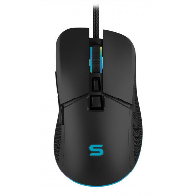 Mouse Gaming Serioux Kayel, 6400 dpi, 7 butoane, USB, Sunplus, Senzor Optic, Iluminare RGB, Negru foto