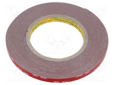 Bandă de fixare 3M acril gri 9mm x 5,5m 1,6mm 39N/cm