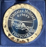 Placheta aniversara Unitatea Militara 01969V Timisoara