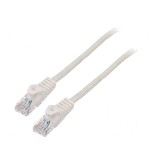 Cablul Patch U/UTP 5e 3m CCA PVC Alb 26AWG