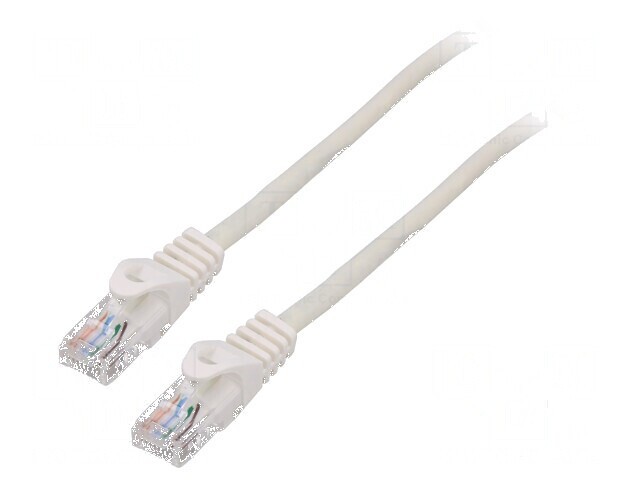 Cablul Patch U/UTP 5e 3m CCA PVC Alb 26AWG