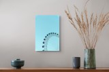 Tablou Canvas Roata Veseliei sub Cer Senin cu Gondole, 26 x 39 cm, CMCLASS