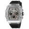 Ceas Barbati SKMEI 2305 Alb-Negru , Functii Multiple, Design Fashion, Cronometru, Alarma, Rezistent la Apa 5ATM
