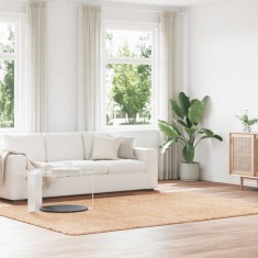 vidaXL Covor shaggy cu pom &icirc;nalt, NAVARRA, bej, 200x290 cm, poliester
