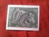Serie 1 valoare Franta 1966 - Pictura - Cai