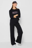 Bizuu pantaloni pijama bumbac SAMPAJO culoarea negru, bumbac, PIŻAMA D&Oacute;Ł SAMPAJO_CZARNY_AW24