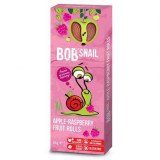 Rulou natural din mere si zmeura, 30 g, Bob Snail