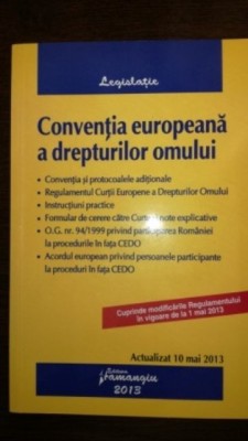 Conventia europeana a drepturilor omului foto