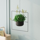 Cumpara ieftin Ghiveci decorativ Pandantif Negru 40x40x17 cm