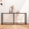 Gossi masa consola, transparent, 160x35x75,5 cm, sticla securizata