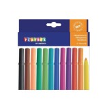 Set 12 Carioci colorate cu varful gros, PLAYBOX