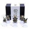 Set 6 pahare medii creaturi mistice bronz antichizat - Mistic