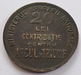 Jeton, 20 Lei contributie pentru Arcul de Triumf