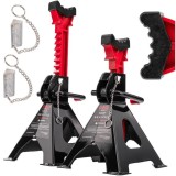 Set 2 Capre Sustinere Auto 3 Tone, 272-405mm Red Technic, Suport Auto Reglabil cu Blocare Siguranta, Clichet, Protectie Cauciuc