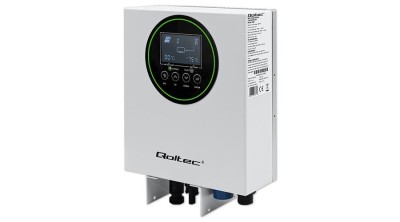 Convertor &amp;icirc;ncălzire apă solară Qoltec Inverter ECO Solar Boost | MPPT | BYPASS | LCD | 3kW/4kW | Wi-fi foto