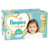 Scutece Premium Care Nr.5 pentru 11-16 kg, 88 bucati, Pampers
