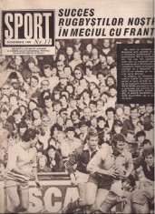 Revista Sport nr. 11 dinnoiembrie 1980 foto