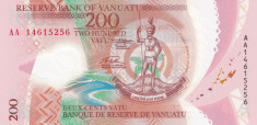 Vanuatu 200 Vatu 2017 Polimer UNC foto