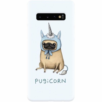 Husa silicon pentru Samsung Galaxy S10, Pugicorn foto