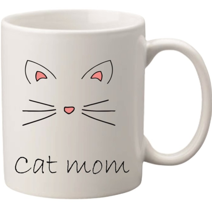 Cana alba personalizata, Cat mom, INOVATIX&reg;. 330ml