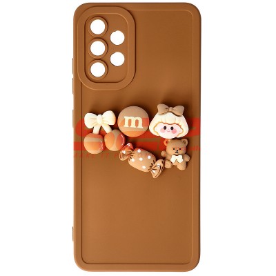Toc silicon 3D Cartoon Samsung Galaxy A32 Brown Candy foto