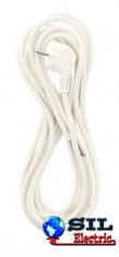 Cablu alimentare cu fisa Schuko 3x0.75mmp 5m alb Well foto