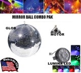 Cumpara ieftin SET COMPLET GLOB OGLINZI DISCO CU MOTOR INCLUS SI LUMINA LED RGB COLOR,EFECT WAW, Oem