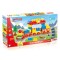 Set de constructii cu trenulet - 89 piese