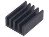 Radiator cu aripioare negru 25x19x10mm