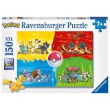 Cumpara ieftin Ravensburger - Puzzle diferite tipuri de Pokemoni 150 piese XXL