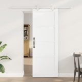 Ușa glisantă vidaXL cu set de accesorii Alb 73.5x198.5 cm Lemn masiv de pin