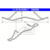 Arc, etrier frana DACIA DUSTER (2010 - 2016) ATE 11.8116-0356.1