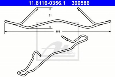 Arc, etrier frana OPEL VECTRA C GTS (2002 - 2016) ATE 11.8116-0356.1 foto