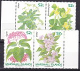 Marschall 1991 flori MI 357-360 MNH