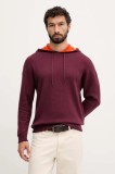 United Colors of Benetton pulover din amestec de l&acirc;nă culoarea bordo, 1Y6SK201X
