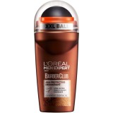 Antiperspirant roll-on L&amp;#039;Oreal Paris Men Expert Barber Club pentru barbati, contine ulei esential din lemn de cedru, protectie 48 de ore, 50 ml