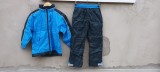 Set Ploaie Copii 140cm (10 Ani) PocoPiano - Geaca + Pantaloni Outdoor - Calitate Germania - Stare Buna