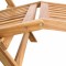 Scaun pliabil de terasa 2 pcs natural Lemn solid de tec - 6