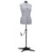 vidaXL Formă pentru rochie femeie reglabilă gri, dimensiune M 40-46 288486