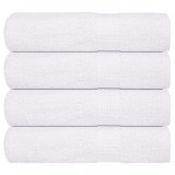 VidaXL Prosoape de baie 4 buc alb 100x150 cm 360 g/m&sup2; 100% bumbac