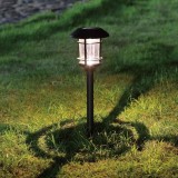 Lampa Solară Neagră din Plastic cu LED Alb &ndash; Soluție Eco-Friendly, CMCLASS