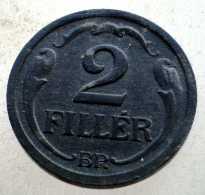 7.012 UNGARIA WWII 2 FILLER 1944 KB foto