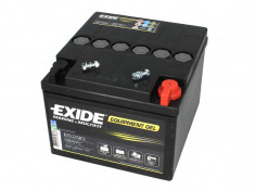 Baterie EXIDE 12V 25Ah GEL (R+ borna cu filet) 165x175x125 B00 - fara flansa montare Aplicatii duale foto