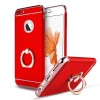 Husa iPhone 6 Plus/6S Plus MyStyle Elegance 3in1 Ring Rosu - Carcasa Protectie Rezistenta Socuri, Praf si Zgarieturi