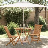 vidaXL Set bistro 3 piese pliabil din lemn solid de acacia