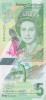 Bancnota Caraibe 5 Dolari (2021) - P56 UNC ( polimer - vezi descriere )