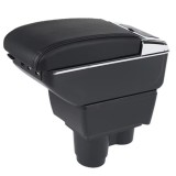 Cumpara ieftin Cotiera Dacia Duster 2 II (2017-2024) AVR 7H, Negru, Piele Ecologica, 7 USB, Spatiu Depozitare Dublu, Suport Pahar, Scrumiera