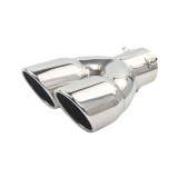 Cumpara ieftin Ornament toba esapament drept inox argintiu racordare 32-60mm
